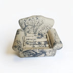 Blue Mini Sofa Jewelry Holder