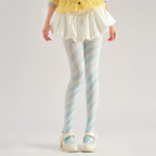 Snowflake Swirl Graphic Tights Women's Fancy Dress Costume Accessories, Perfect for Parties, Office, Street Fashion, and Daily Wear