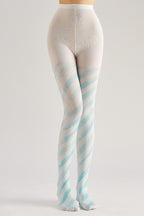 Snowflake Swirl Graphic Tights Women's Fancy Dress Costume Accessories, Perfect for Parties, Office, Street Fashion, and Daily Wear