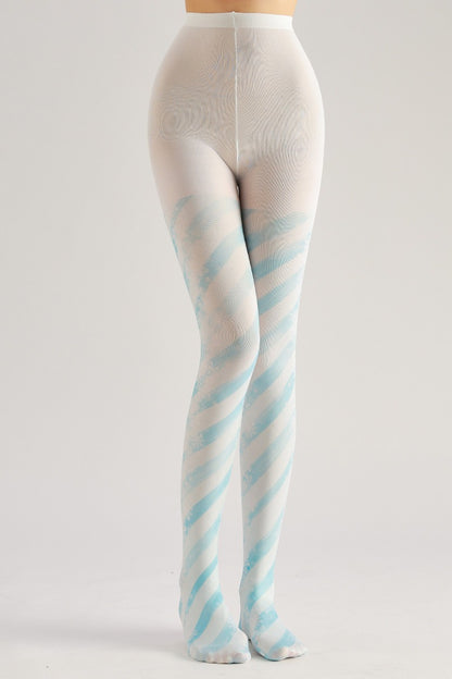 Snowflake Swirl Graphic Tights Women's Fancy Dress Costume Accessories, Perfect for Parties, Office, Street Fashion, and Daily Wear