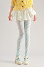 Snowflake Swirl Graphic Tights Women's Fancy Dress Costume Accessories, Perfect for Parties, Office, Street Fashion, and Daily Wear