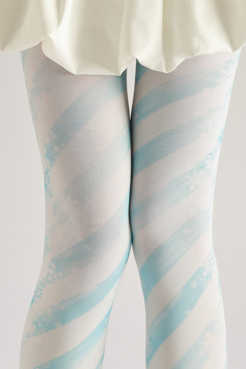 Snowflake Swirl Graphic Tights Women's Fancy Dress Costume Accessories, Perfect for Parties, Office, Street Fashion, and Daily Wear