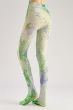 Bluebell Floral Tights with high elasticity and compression,shaping fit and ideal for weddings, parties, ethnic outfits, and street fashion