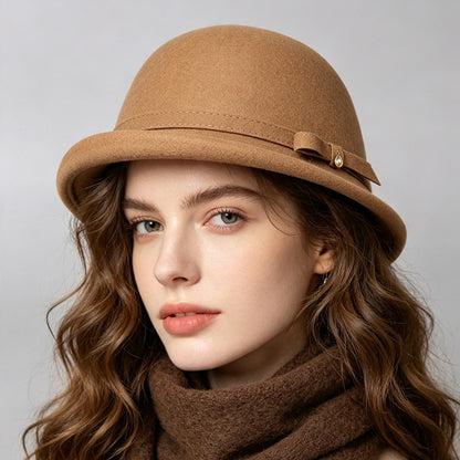 Bow Tie Cloche Hat-Grainvity