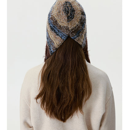 Brown Maillard Women Hat Green For Winter