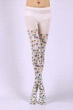 Character Illustration Tights Women's Fancy Dress Costume Accessories, Perfect for Parties, Office, Street Fashion, and Daily Wear