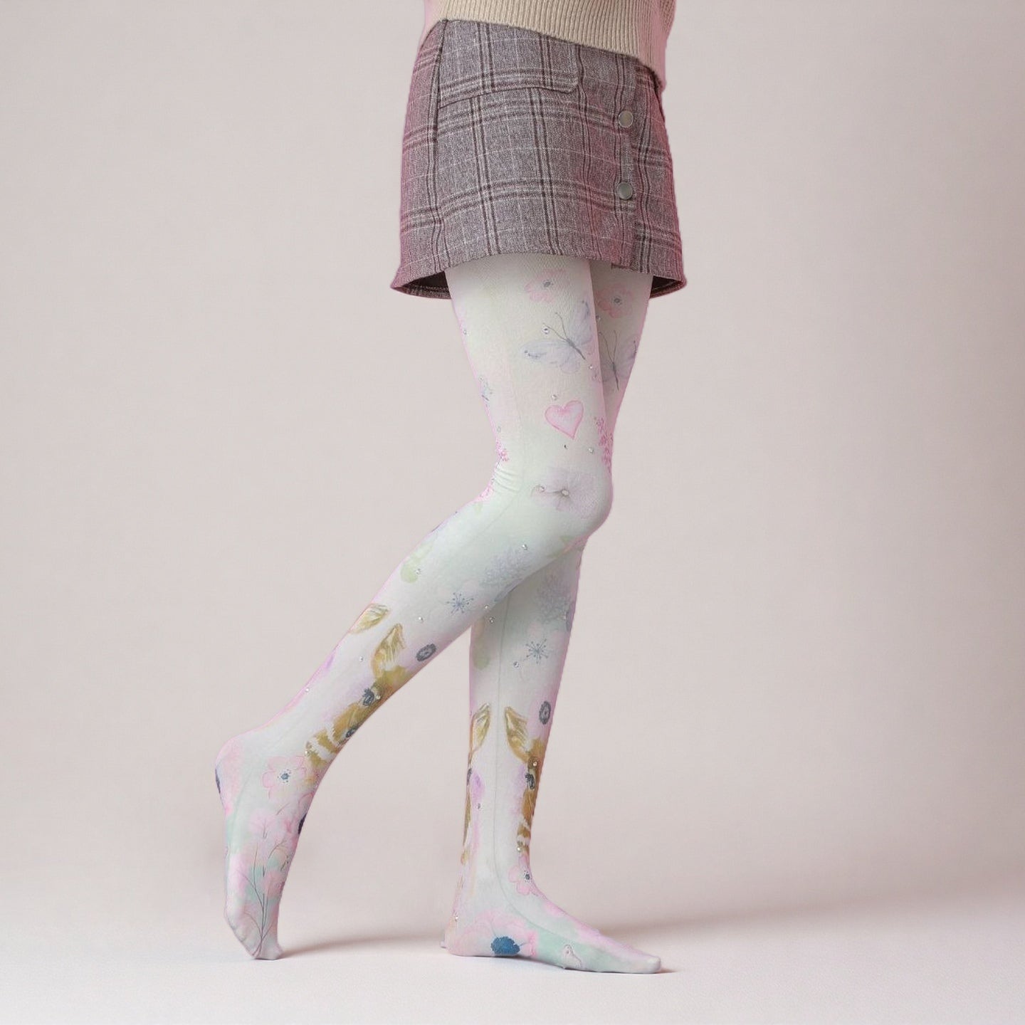 Christmas Deer Shinning Tights with high elasticity and shaping fit, suitable for events, cosplay, street style, and gifting girls at Christmas