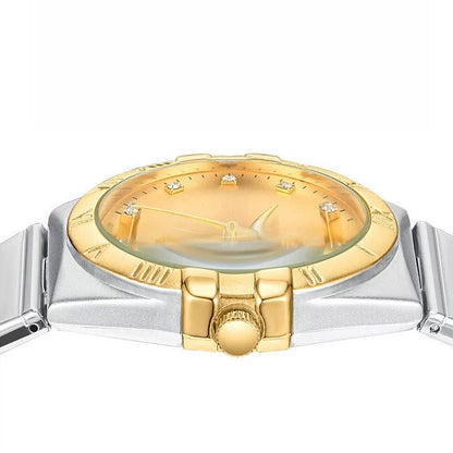 Classic Matching Watches for Couples Silver Stainless Steel Gift Set-Grainvity