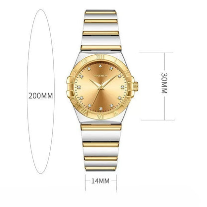 Classic Matching Watches for Couples Silver Stainless Steel Gift Set-Grainvity
