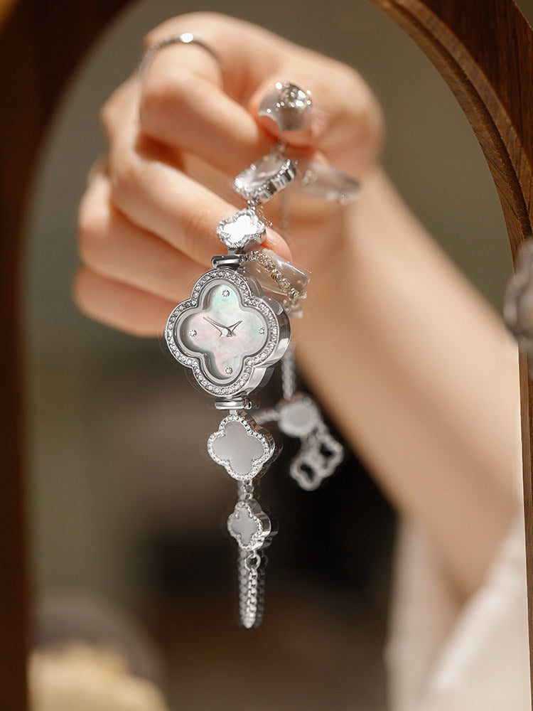 Clover Bracelet Watch Mother of Pearl Dial