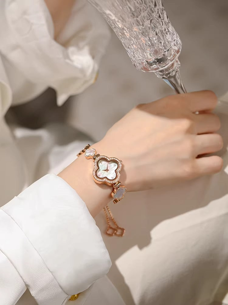 Clover Bracelet Watch Mother of Pearl Dial