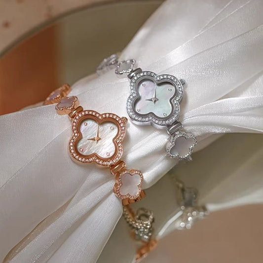 Clover Bracelet Watch Mother of Pearl Dial