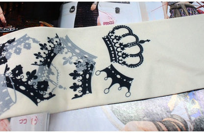Crown Velvet Tights