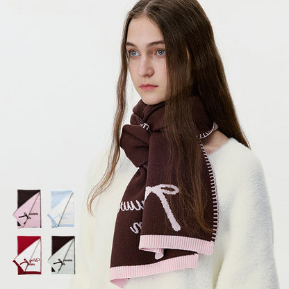 Cute Bow Tie Women Scarf-Grainvity