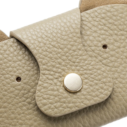 Cute Bear Card Bag – Slim Cowhide Coin & Card Purse