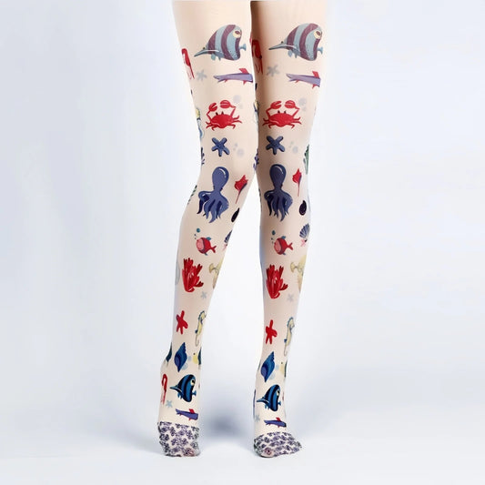 funky tights fish tights for women