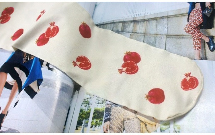 Cute Pomegranate Print Tights