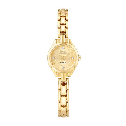 Dainty Round Gold Watch for women