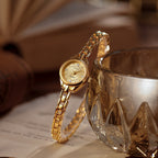 Dainty Round Gold Watch for women