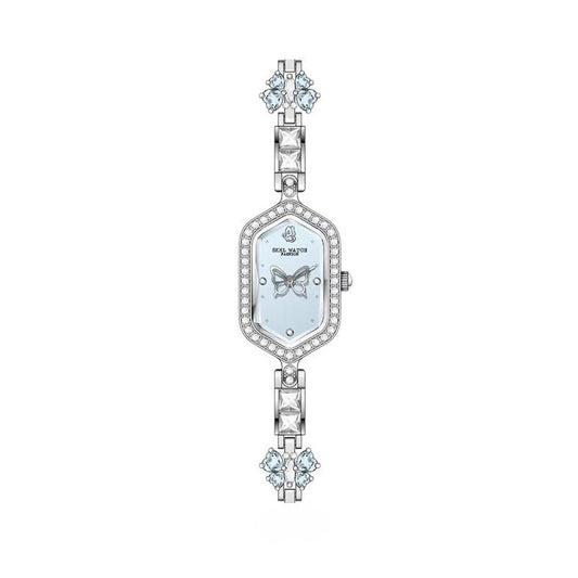 Rotating Butterfly Watch Gift Set with Matching Bangle & Necklace