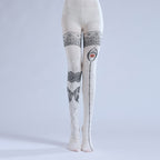Evil Eye Women Tights with high elasticity, perfect for parties, cosplay, events, and street fashion