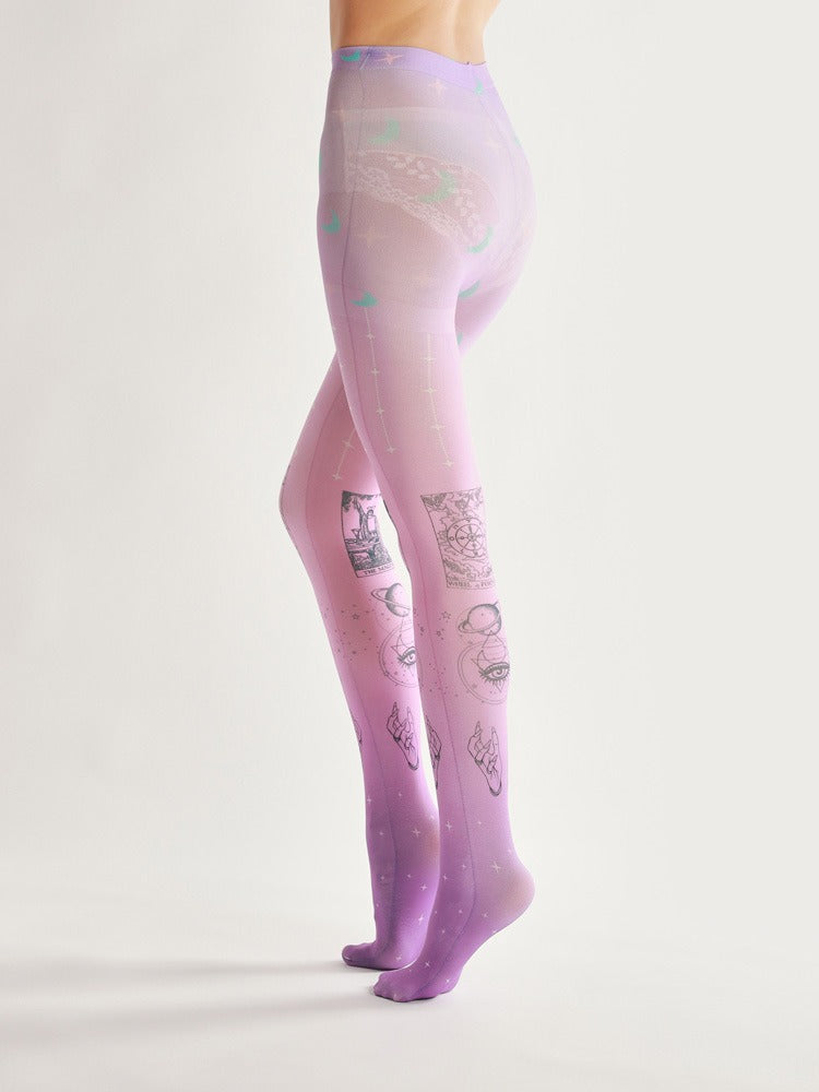 Occult Aesthetic Tights with high elasticity, perfect for parties, cosplay, events, and street fashion