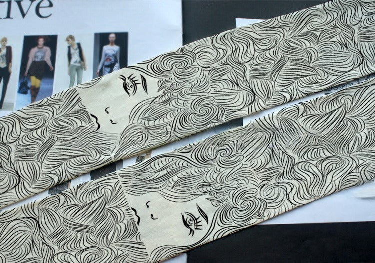 Fashion Drawing Funky Tights
