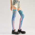 Flowing Starlight Stockings Women's Fancy Dress Costume Accessories, Perfect for Parties, Office, Street Fashion, and Daily Wear