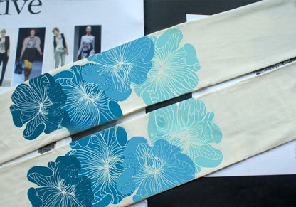 Floral Velvet Color Printed Tights