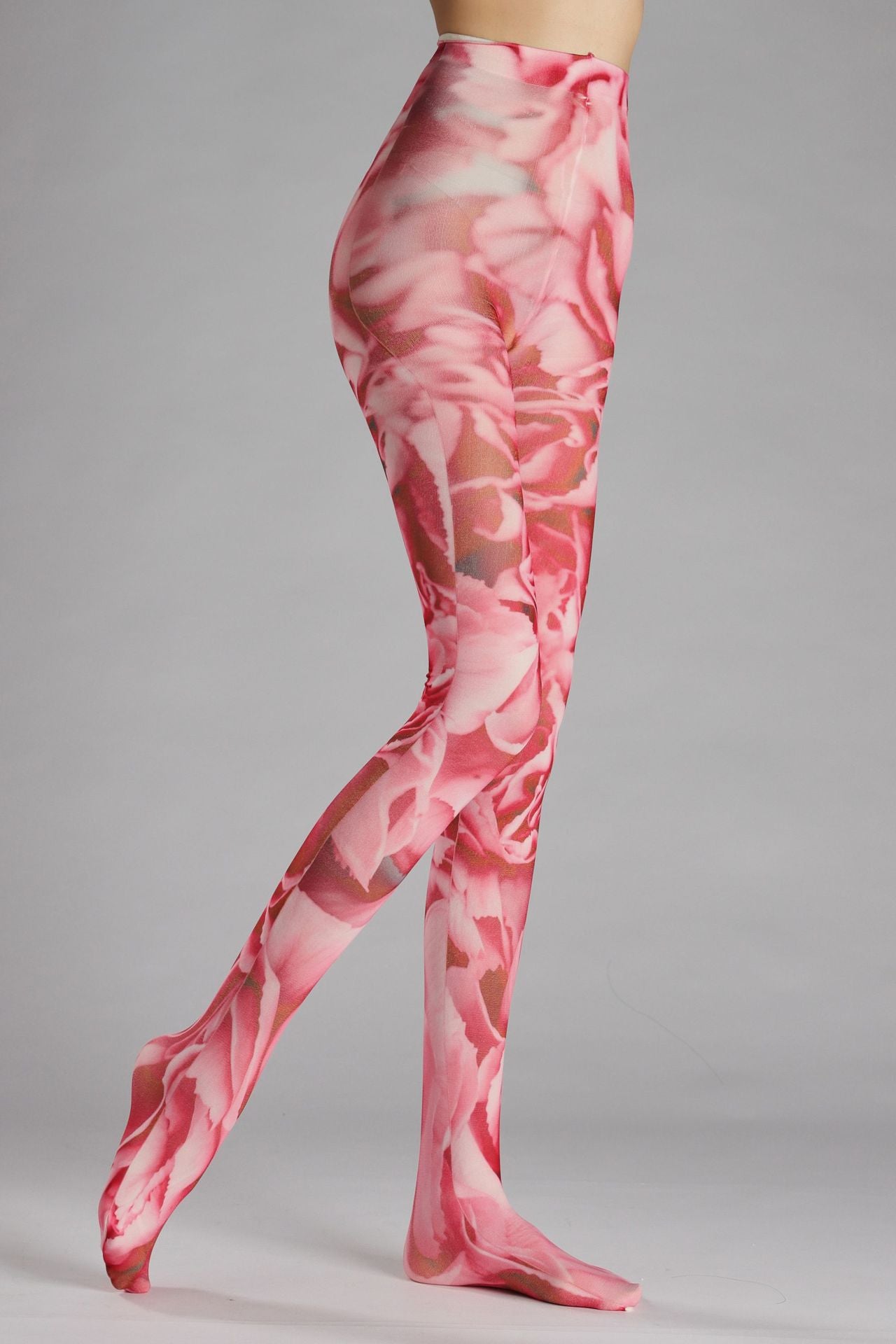 Flower Print Tights