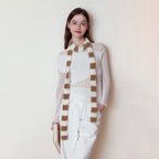 Fluffy Knitted Scarf women Accessory