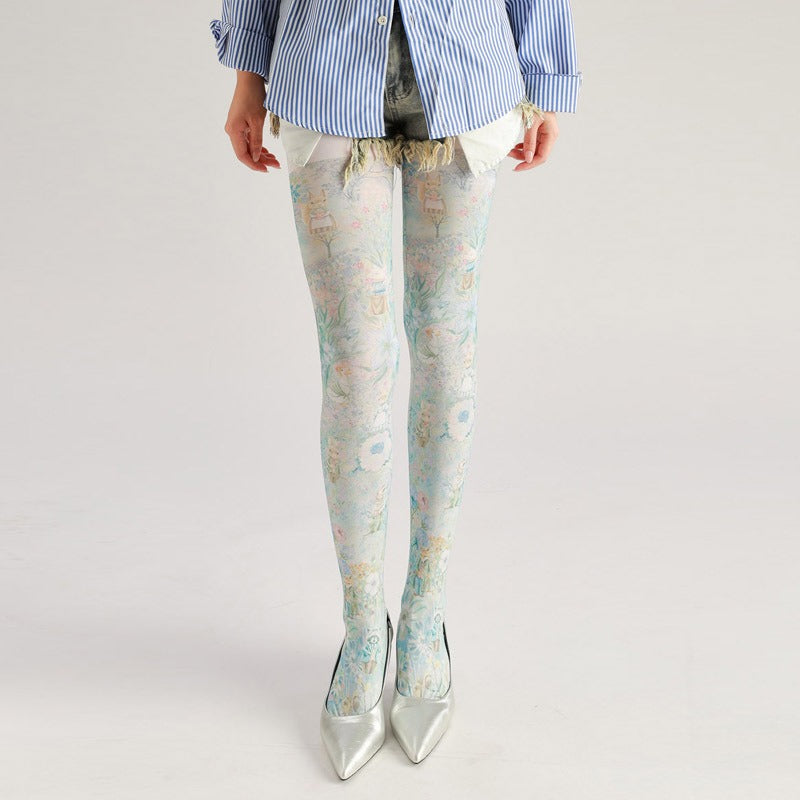 Forest Elf Animal Tights with high elasticity and shaping fit, suitable for events, cosplay, street style, and gifting girls at Christmas