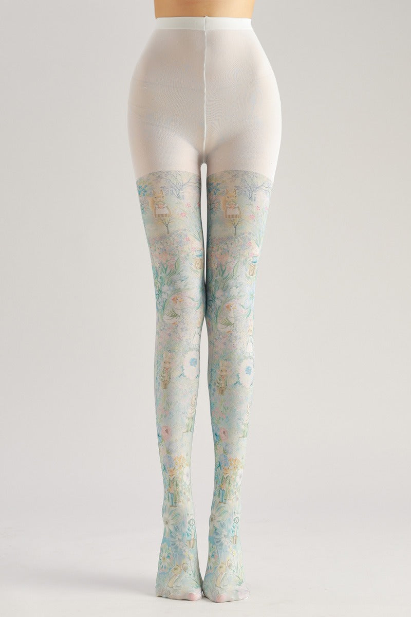 Forest Elf Animal Tights with high elasticity and shaping fit, suitable for events, cosplay, street style, and gifting girls at Christmas