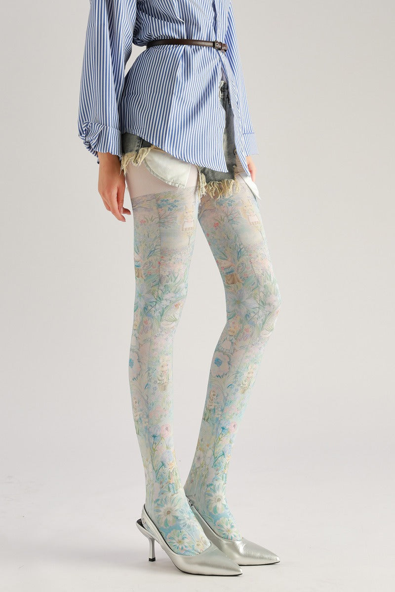 Forest Elf Animal Tights with high elasticity and shaping fit, suitable for events, cosplay, street style, and gifting girls at Christmas