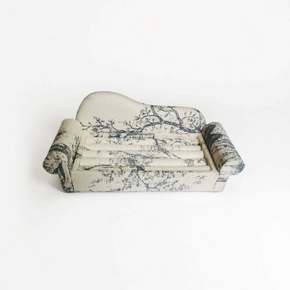 French Blue Sofa Jewelry Holder