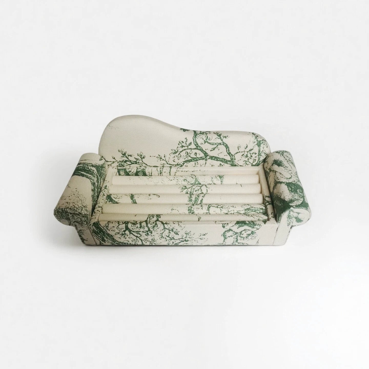 French Green Sofa Jewelry Holder