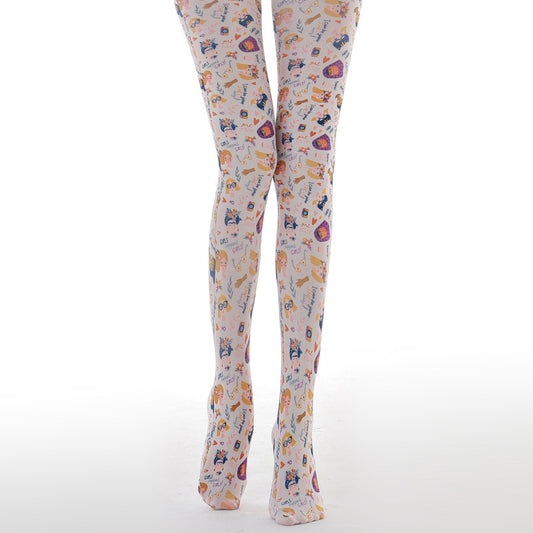 Funky Graffiti Girl Tights