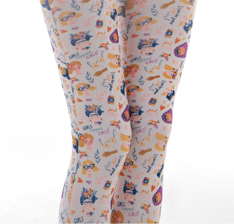 Funky Graffiti Girl Tights