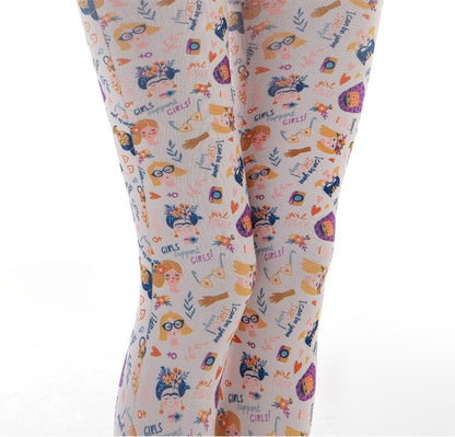 Funky Graffiti Girl Tights