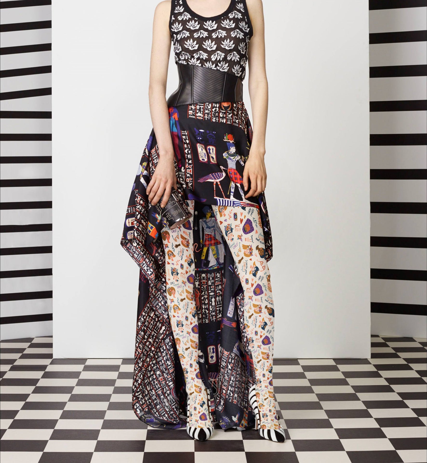 Funky Graffiti Girl Tights