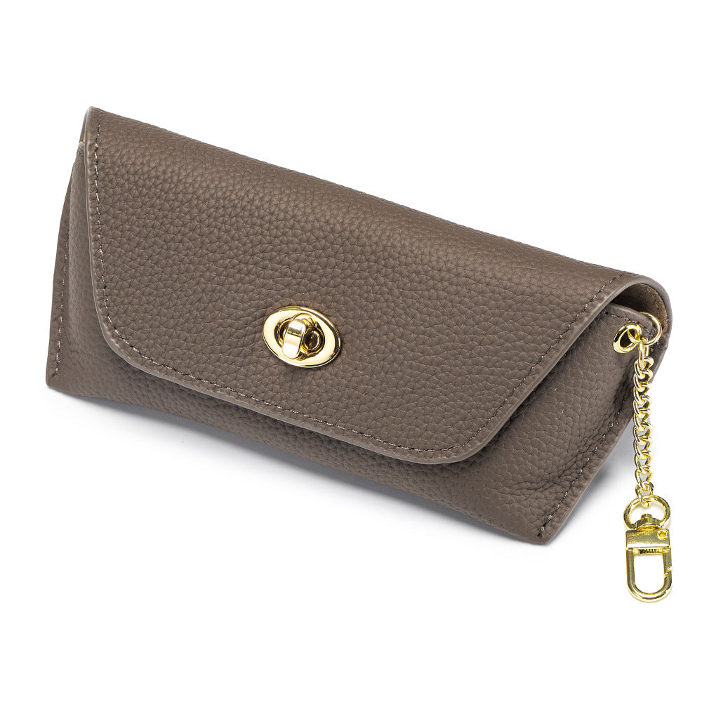 Genuine Leather Sunglasses Case – Stylish Eyewear Storage Bag