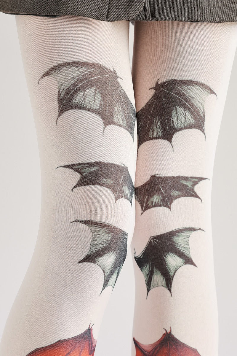 Gothic Dark Bat Tights with high elasticity, perfect for parties, cosplay, events, and street fashion