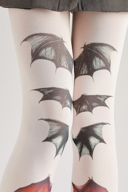Gothic Dark Bat Tights with high elasticity, perfect for parties, cosplay, events, and street fashion
