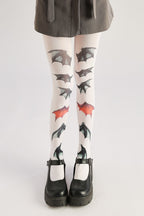 Gothic Dark Bat Tights with high elasticity, perfect for parties, cosplay, events, and street fashion