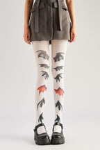 Gothic Dark Bat Tights with high elasticity, perfect for parties, cosplay, events, and street fashion