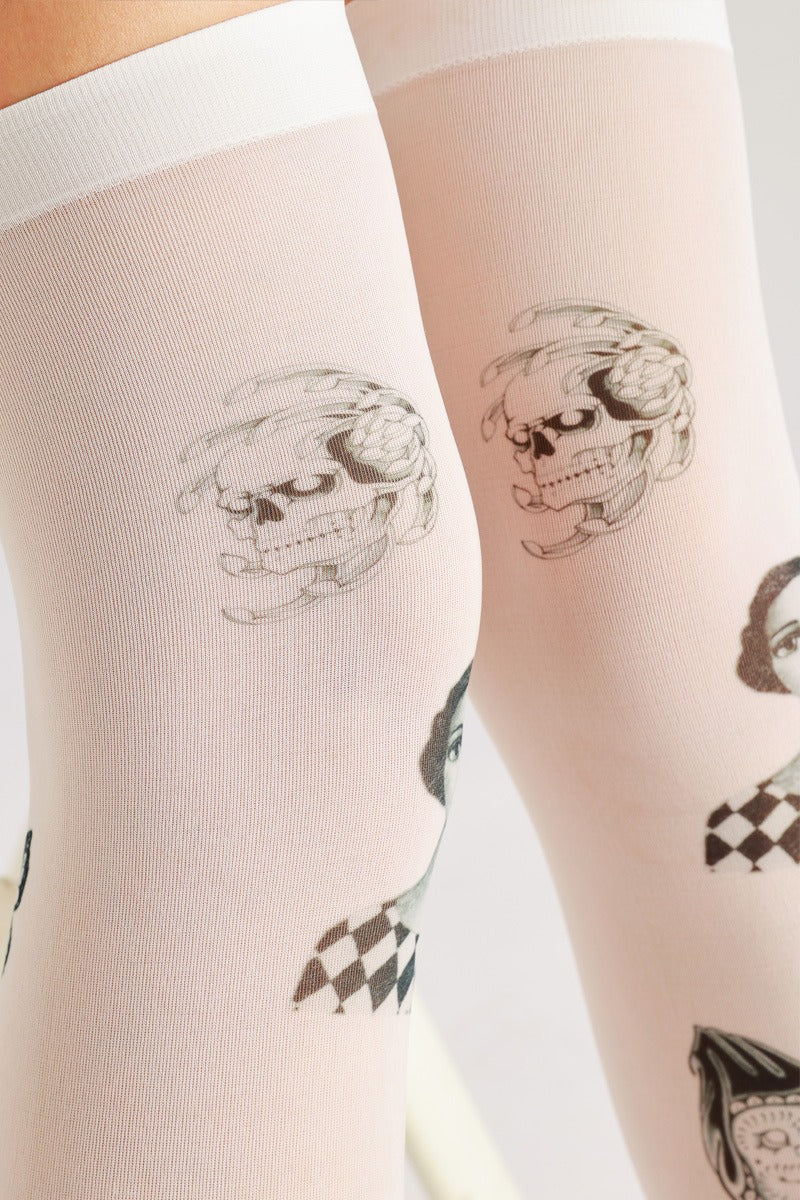 Gothic Dark Fashion Stockings with high elasticity, perfect for parties, cosplay, events, and street fashion