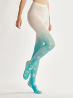Gradient Floral Tights with high elasticity and compression,shaping fit and ideal for weddings, parties, ethnic outfits, and street fashion