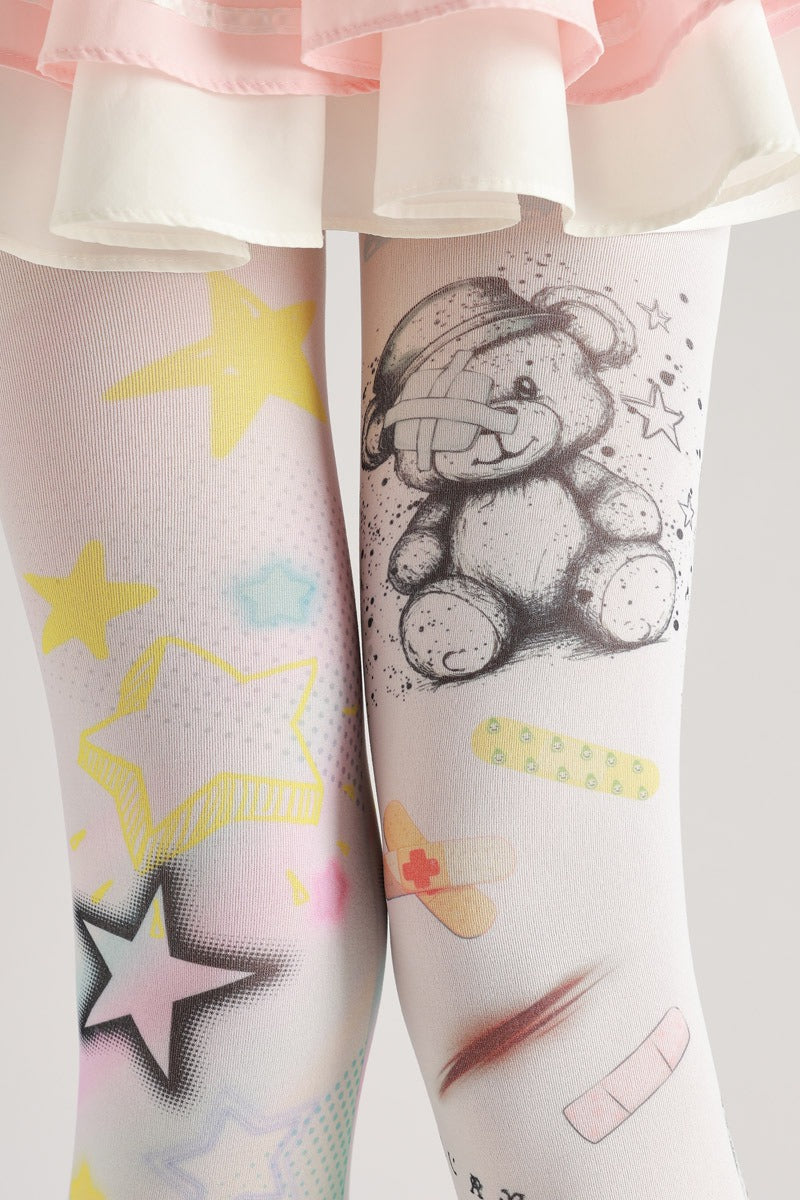 Graffiti Funky Bear Tights