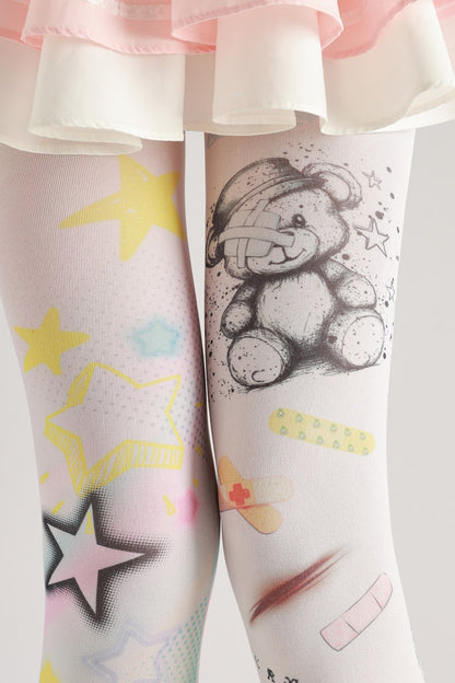 Graffiti Funky Bear Tights