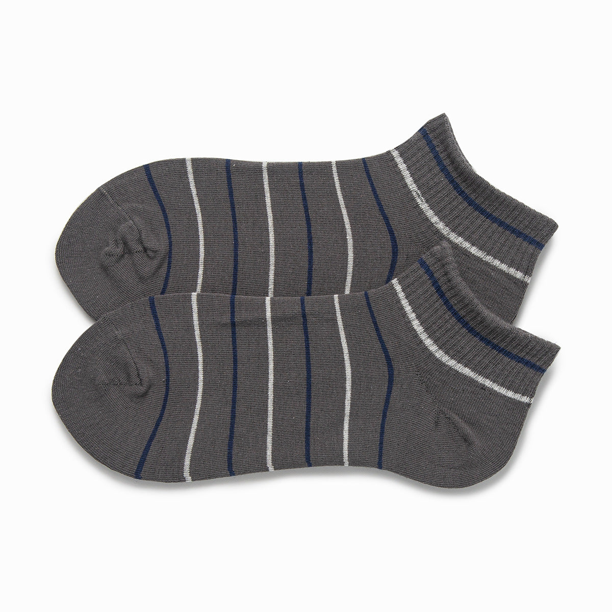 Gray striped women ankle socks   for outdoor 